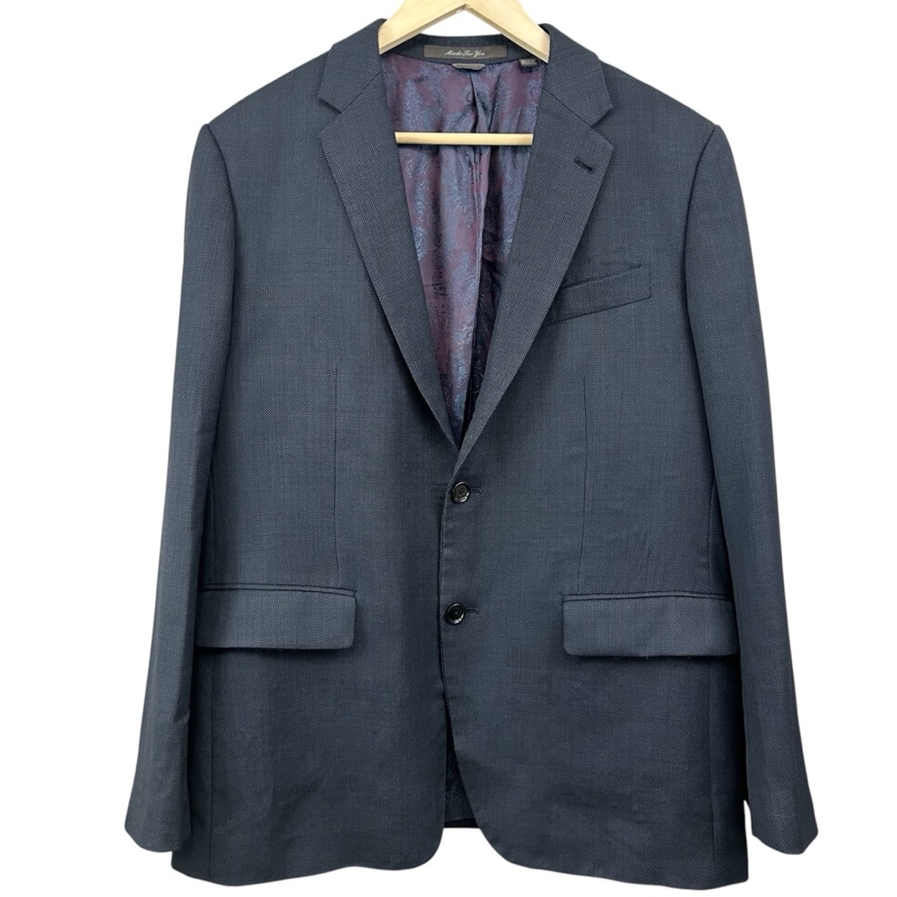 Indochino Blazer Sport Coat Lined Paisley Size Large
